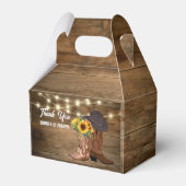 カウボーイブーツサンフラワーウェスタン結婚ズ フェイバーボックス (正面サイド)