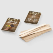 カウボーイブーツサンフラワーウェスタン結婚式 プログラム ハンドファン (組立なし)