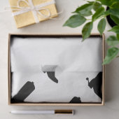 カウボーイブーツスパウシルエットパターンバンダナトリム 薄葉紙 (ギフト)