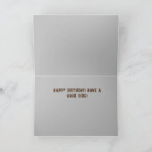 カウボーイブーツスプリアス&オープンブルースカイ誕生日カード。 カード (内部)