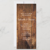 カウボーイブーツデイジーホースビット婚約パーティ 招待状 (裏面)