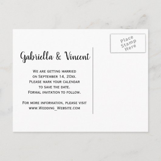 カウボーイブーツデイジー馬ビットウェディング日付を保存 案内ポストカード (裏面)