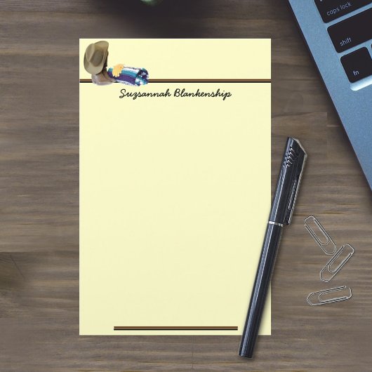 カウボーイブーツハットグローブスチルライフフォトカスタム 便箋