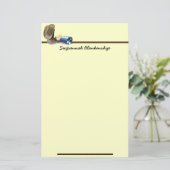 カウボーイブーツハットグローブスチルライフフォトカスタム 便箋 (スタンド正面)