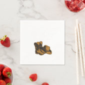 カウボーイブーツハットラインダンスミュージックカントリーギフト スタンダードカクテルナプキン (インサイチュ)