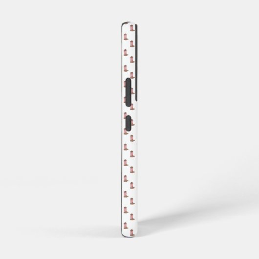 カウボーイブーツピンクの茶色の紫色の星模様 SAMSUNG GALAXYケース (右側面)