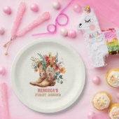 カウボーイブーツファーストロデオ誕生日紙プレート ペーパープレート (パーティー)