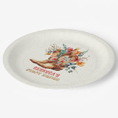 カウボーイブーツファーストロデオ誕生日紙プレート ペーパープレート (アングル)