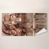 カウボーイブーツブーツブー擦り切れたツでいっぱいのタックルーム,cowb バスタオル (バスタオル)