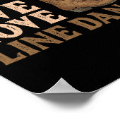 カウボーイブーツライン踊りカントリーハットライブラブリー ポスター (角)