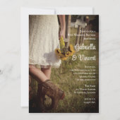 カウボーイブーツランチポスト結婚ズブランチ 招待状 (正面)