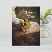 カウボーイブーツランチリハーサルディナーの花嫁 招待状 (スタンド正面)