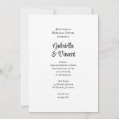 カウボーイブーツランチリハーサルディナーの花嫁 招待状 (裏面)