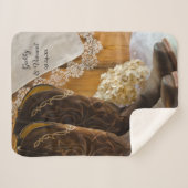 カウボーイブーツレースカントリー結婚バーンズキープサケ シェルパブランケット (正面(横))