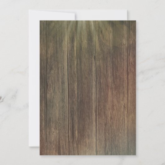 カウボーイブーツワインバレルカントリー卒業パーティー 招待状 (裏面)