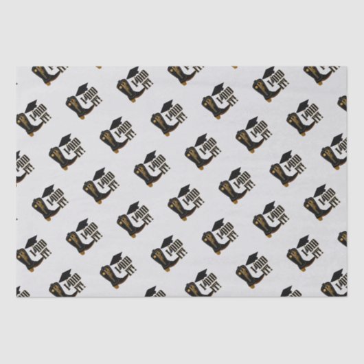 カウボーイブーツ卒業キャップと卒業証書 薄葉紙 (正面)