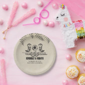 カウボーイブーツ素朴カントリーウェディング ペーパープレート (パーティー)