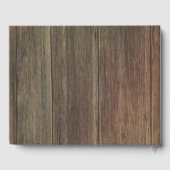 カウボーイブーツ素朴カントリーワインバレル ゲストブック (裏面)