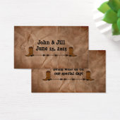 カウボーイブーツ結婚式の引き出物つるラベル (デスク)