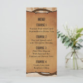 カウボーイブーツ西パーソナライズされたのメニューカード メニュー (スタンド正面)