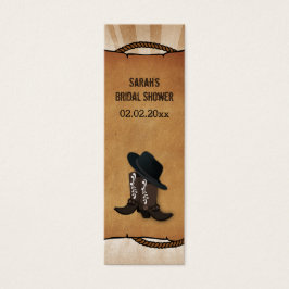 カウボーイブーツ西パーソナライズされたギフトラベル