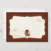 カウボーイブーツ誕生日パーティーの招待 招待状 (裏面)