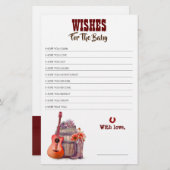 カウボーイブーツ赤ちゃんシャワーゲーム (正面/裏面)