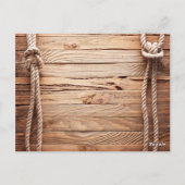 カウボーイブーツ ウェスタンカントリー ウェディング サンクス ポストカード (裏面)