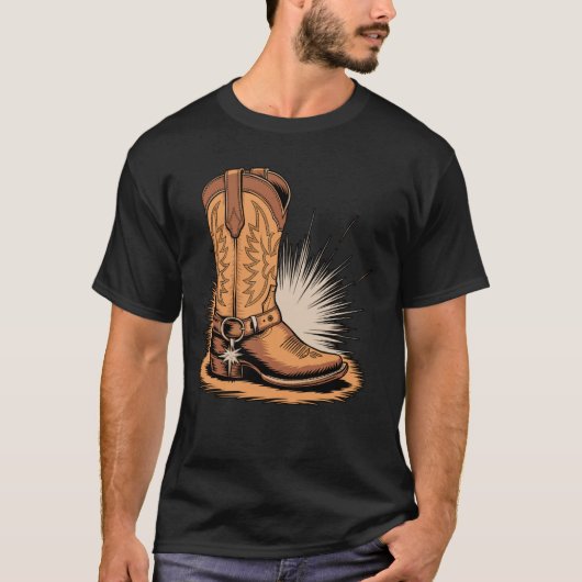 カウボーイブーツ ウエスタン Tシャツ (正面)