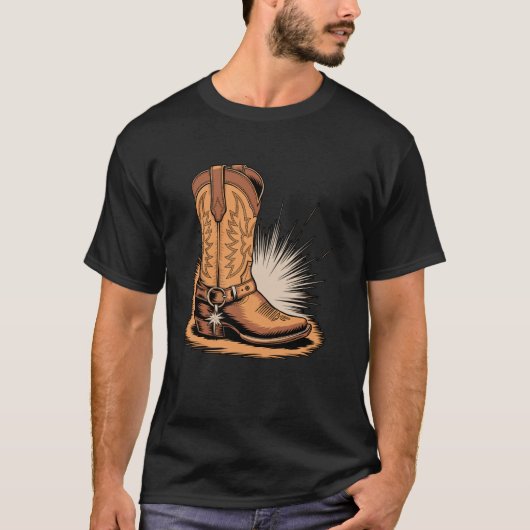 カウボーイブーツ ウエスタン Tシャツ (正面)