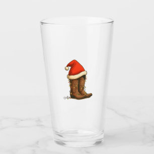 カウボーイブーツ クリスマス ウエスタン サンタハット タンブラーグラス