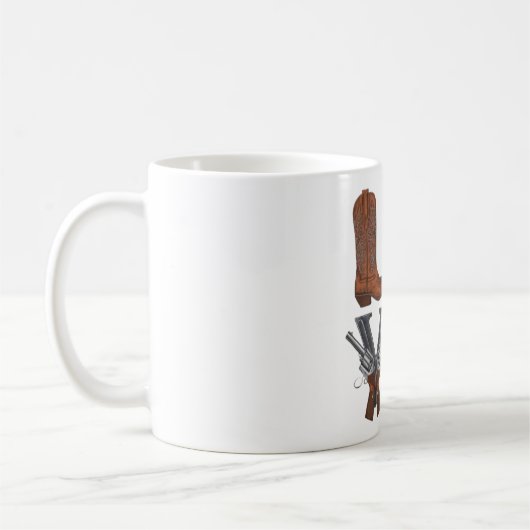 カウボーイブーツ コーヒーマグカップ (左)