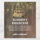 カウボーイブーツ&サンフラワーカントリー西部 ワインラベル (シングルラベル)