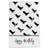 カウボーイブーツ スパー シルエット パターン バンダナ ミディアムペーパーバッグ (正面)