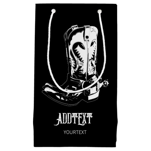 カウボーイブーツ スモールペーパーバッグ (正面)