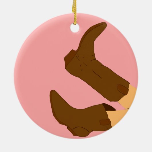 カウボーイブーツ セラミックオーナメント (裏面)