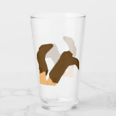 カウボーイブーツ タンブラーグラス (裏面)