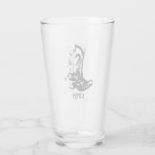 カウボーイブーツ タンブラーグラス (裏面)