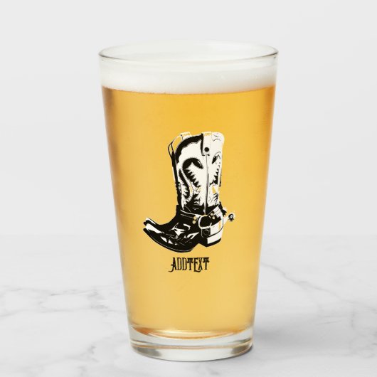 カウボーイブーツ タンブラーグラス (ドリンク正面)