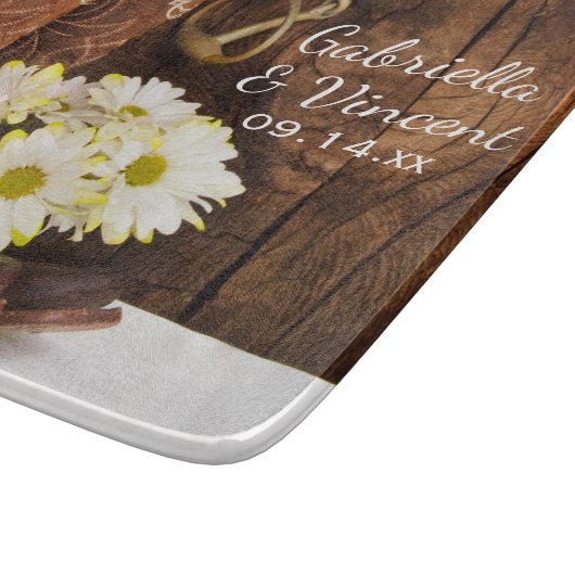 カウボーイブーツ、デイジーと馬のビット結婚ズ カッティングボード (角)