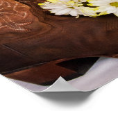 カウボーイブーツ、デイジーと馬のビット結婚ズ ポスター (角)