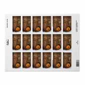 カウボーイブーツ、デイジーと馬ビットカントリーの結婚式 ラベル (フルシート)