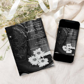 カウボーイブーツ&デイジーカップルウェディングシャワー 招待状