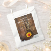 カウボーイブーツ、デイジー馬ビット結婚の感謝 フェイバーバッグ (クリップ留めされた状態)