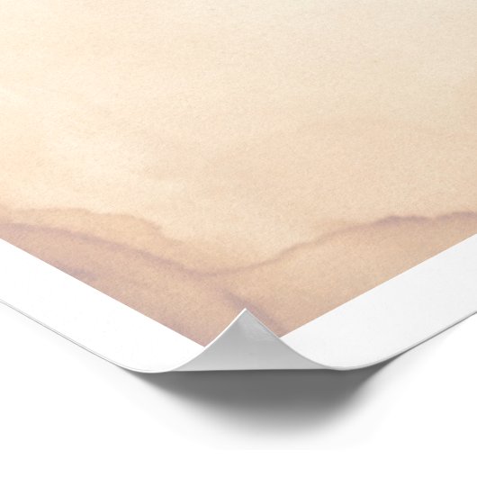 カウボーイブーツ&ハットウォーターカラーアート ポスター (角)