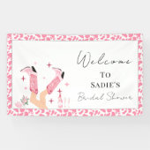 カウボーイブーツ＆バブル ブライズシャワーのご案内 横断幕 (横)