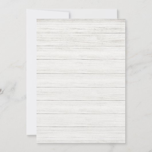 カウボーイブーツ&ビール大人任意の年齢の誕生日ウッド 招待状 (裏面)