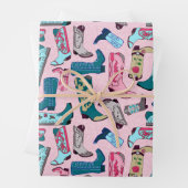 カウボーイブーツ – ピンク ラッピングペーパーシート (インサイチュ)