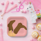 カウボーイブーツ ペーパープレート (パーティー)