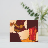 カウボーイブーツ ポストカード (スタンド正面)